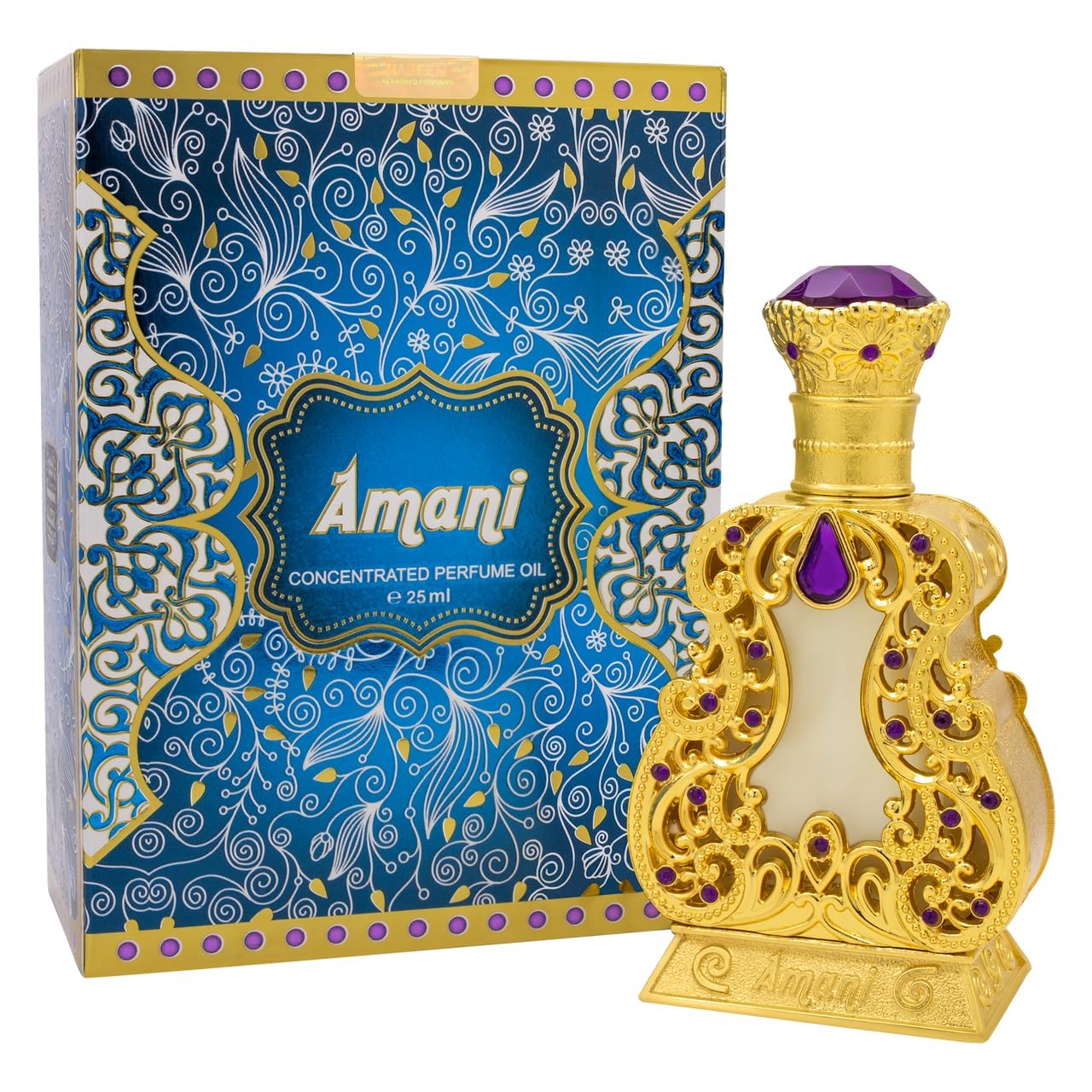 Naseem Amani Concentrated Perfume Oil 25ml 0.8 Fl.oz. Long Lasting Arabian Perfume For Women | Alcohol Free