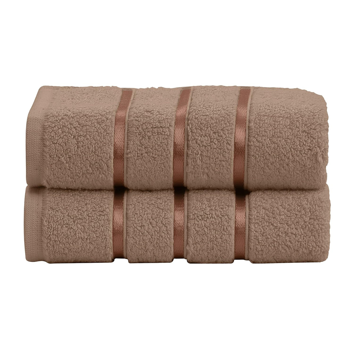Spread Spain 100% Cotton Hand Towel 600 Gsm | Soft, Fluffy, Super Absorbent & Quick Dry Towels For Pool, Spa & Gym (Brown) -Set Of 2