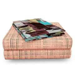 100% Cotton Bedsheet For Double Bed With 2 Pillow Covers - 88 X 100 Inches, Peach | Perfect For Home Decor & Gifting | Long-Lasting Use