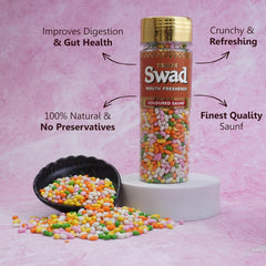 Panjon Swad Hing Peda & Coloured Saunf Pachak Mouth Fresheners 300gm, (150gm *2 Bottles)