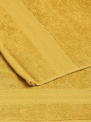 Monte Carlo Solid 2 Bath Towel & 2 Hand Towel 1400 Gsm (Mustard)