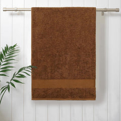 Mytrident 100% Cotton Bath Towels 450 Gsm | Towels For Bath Small Size | Trident Bath Towel - Soft & Absorbent (Coconut Shell)