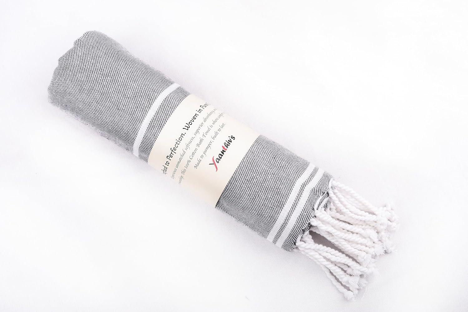 Yaanthiv'S Premium Turkish Cotton Bath Towels 300 Gsm | Eco Luxury Range Of Towels Washable & Quick Dry, Light Weight Bath Towels (Pack Of 3) - Steely Grey