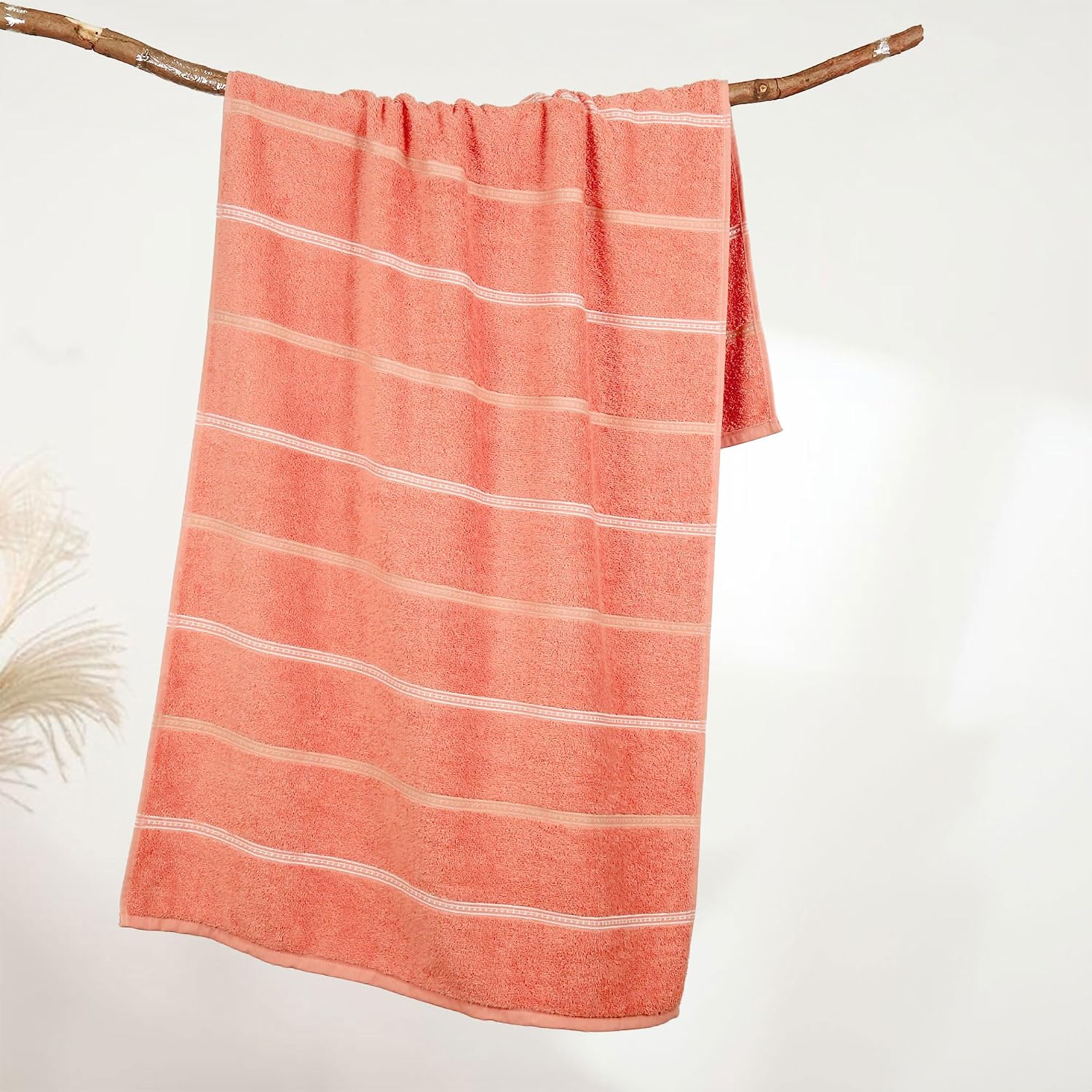 Mytrident Bath Towel Urban Comfort 450 Gsm | 100% Cotton Bath Towel (Brick Red)