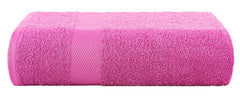 Casa Copenhagen Super Soft Feather Lite Collection 2 Pieces 100% Cotton Large Bath Towel 850 Gsm - Pine Grey & Pink