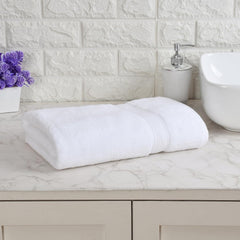 Lavone Premium 100% Cotton Zero Twist Bath Towel 550 Gsm | Ultra Soft & Absorbent Towels For Men & Women Quick Dry Bath Towel (White)