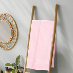 Boutiquo 100% Cotton Bath Towel 500 Gsm | Compact Quick Dry Lightweight Soft & Highly Absorbent Large Size Bath Towel - Pink