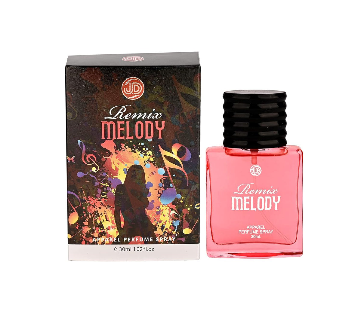 JD International Remix Melody Apparel Unisex Perfume With Long Lasting Fragrance - 30ml, 1.02 Fl.oz. | Perfume For Men & Women