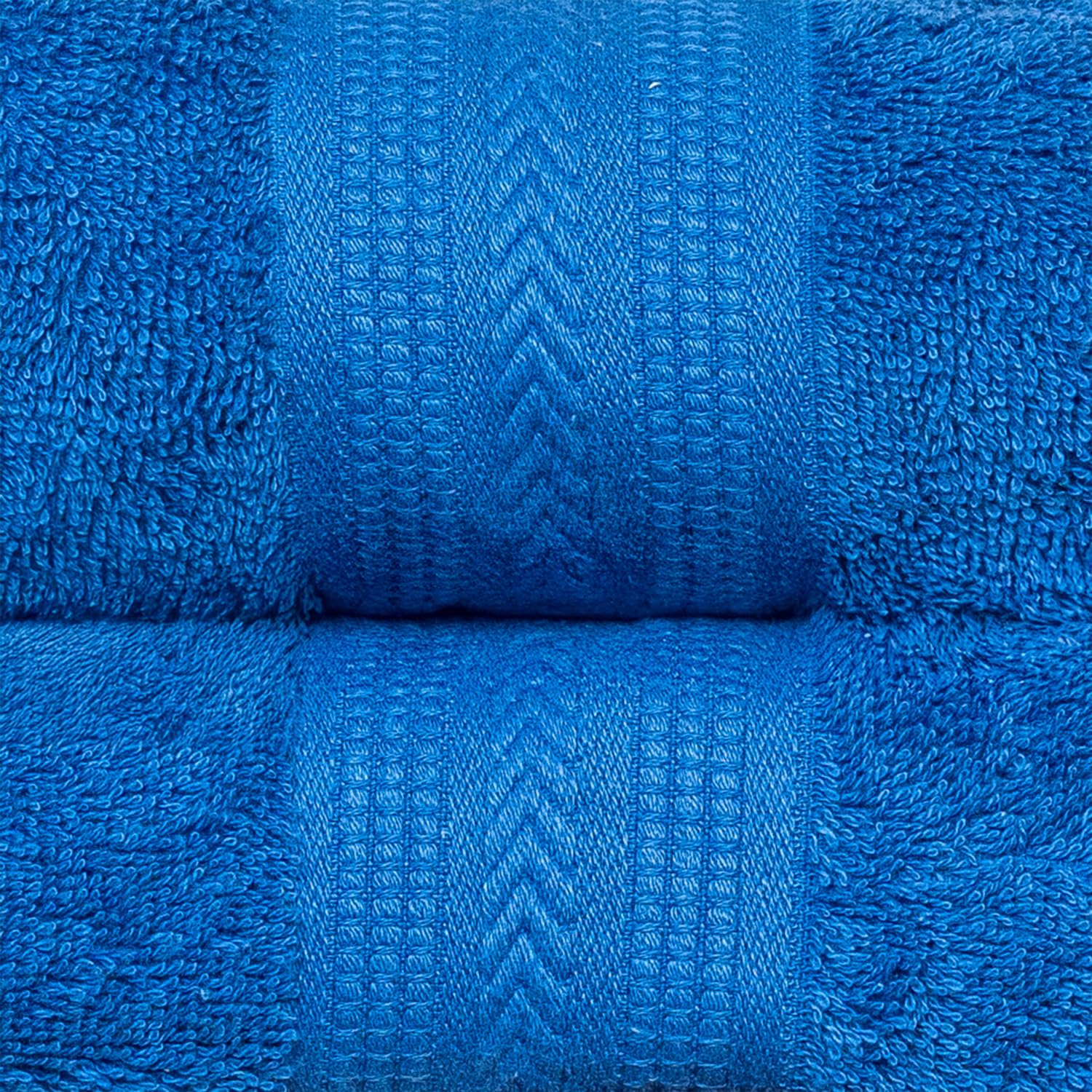 Himeya 100% Cotton Large Size Bath Towels 1000 Gsm | Soft & Absorbent - Blue (Pack Of 2)