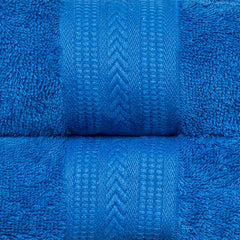 Himeya 100% Cotton Large Size Bath Towels 1000 Gsm | Soft & Absorbent - Blue (Pack Of 2)