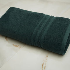 Siya Fashion Cotton Bath Towel 1000 Gsm | Ultra Soft Absorbent Quick Dry Lightweight & Durable Fabric Perfect For Home, Gym, Travel & Everyday Use (Dark Grey) - Pack Of 2
