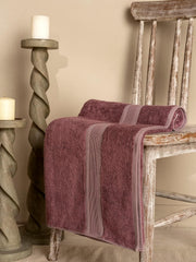 Ddecor Live Beautiful Ecofriendly Solid Cotton Bamboo Bath Towel 650 Gsm (Magenta)