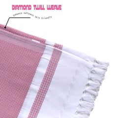 Pure Cotton Turkish Bath Towel 700 Gsm | Extra Soft Plush Light Weight Quick Dry Travel Thin Towels (Oval & Elephant Grey) - Pack Of 2