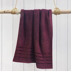Au Home Large Size Bath Towels 600 Gsm | Soft, Highly Absorbent, Quick Dry & Anti Microbial Towel (Maroon)