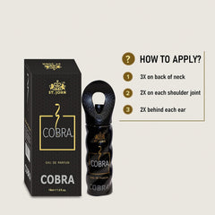 St. John Cobra Body Eau De Perfume 100ml 3.4 Fl.oz. Pack Of 2 | Perfect Gift Set For Husband | Long Lasting Fragrance