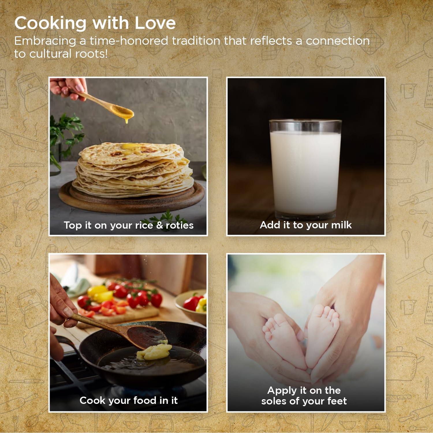 Pure Natural Kankrej Bilona A2 Cow Ghee By Indicow | Rich In Vitamins A, E Healthy Desi Cow Ghee Good For Sweets | 2 Litr (1 Litr * 2) 67.6 Ounce | Jar Pack