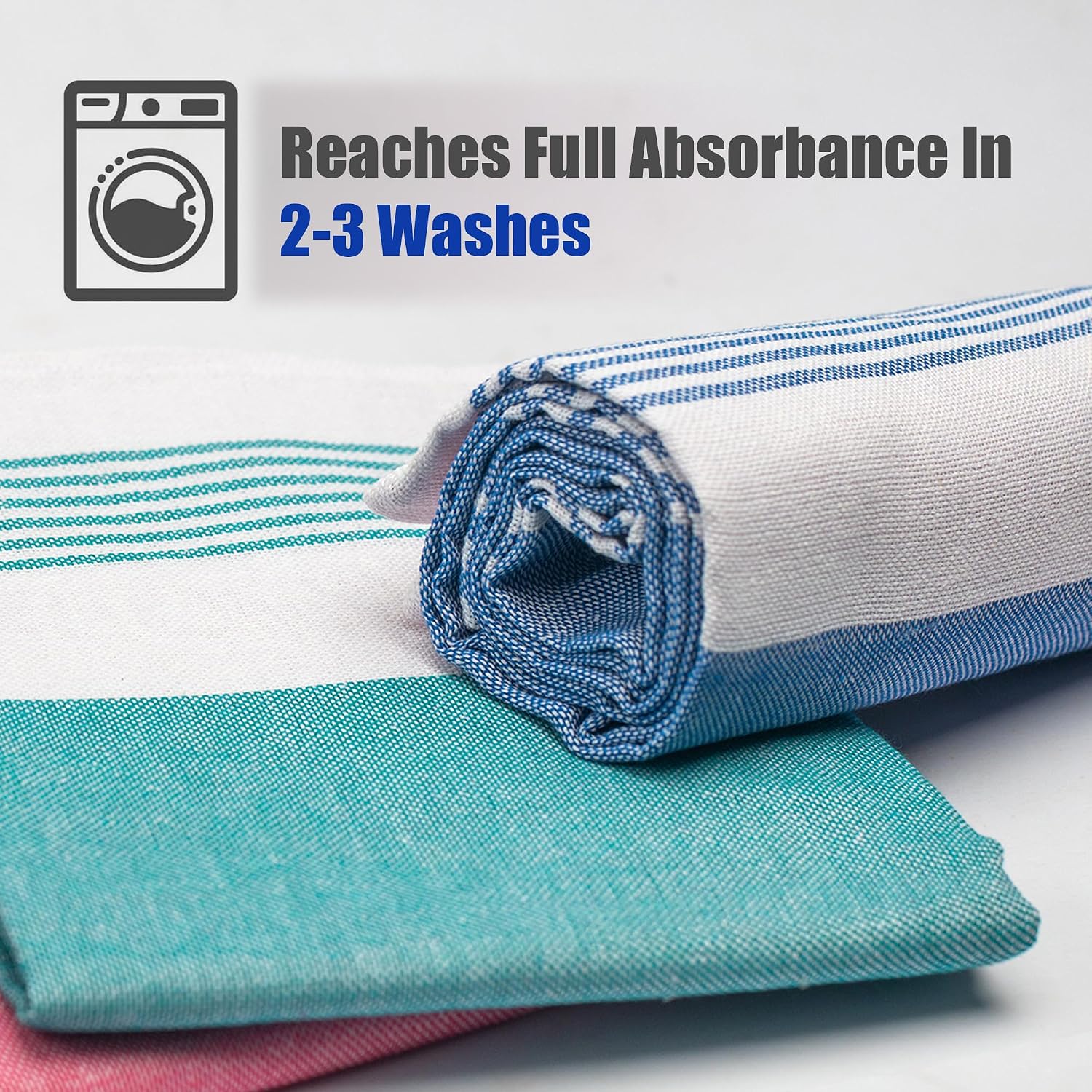 Yatta 100% Cotton Bath Towels 400 Gsm | Quick-Dry High Absorbency Travel Towels For Men & Women (Pack Of 3)- Multicolor