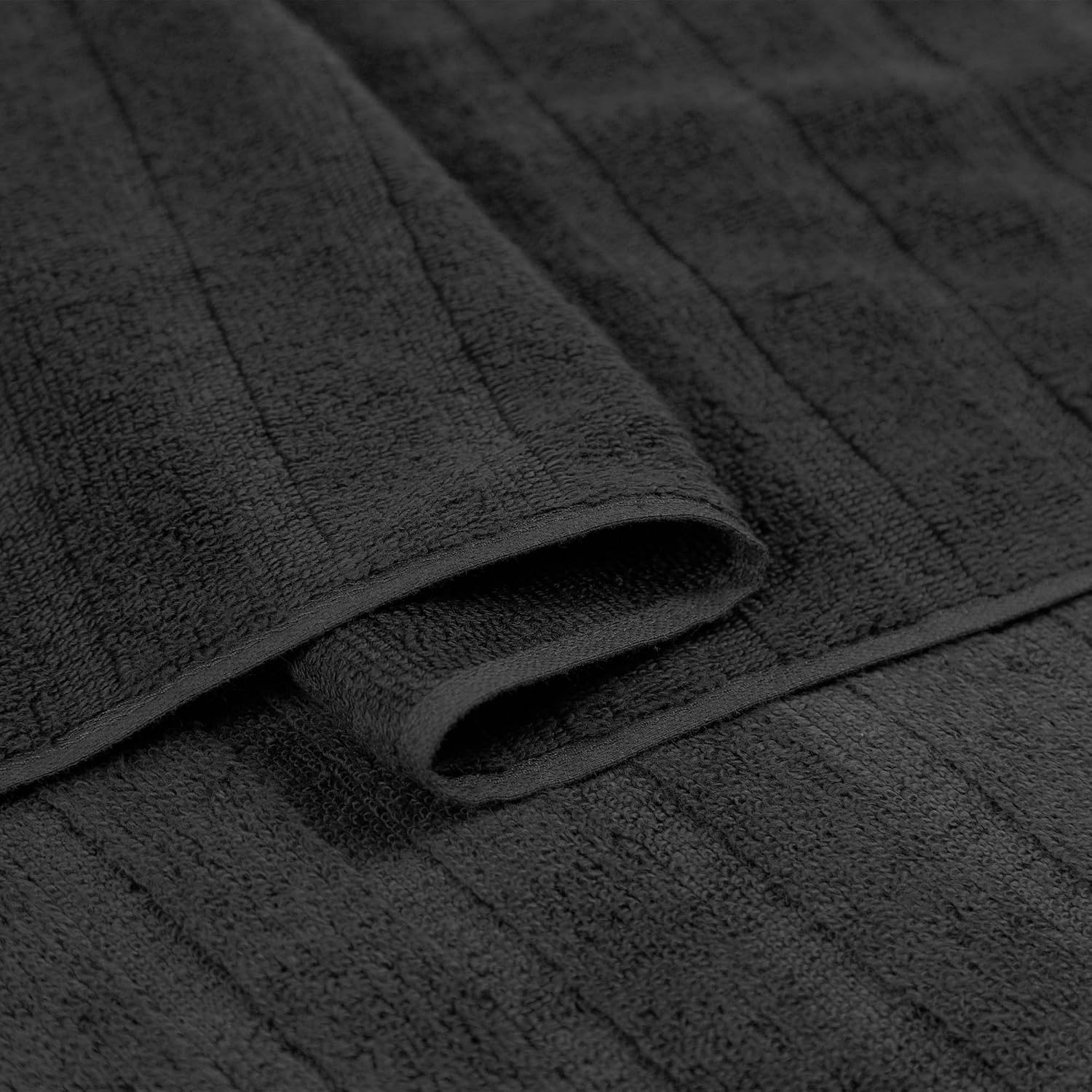 Mytrident Quick Dry 100% Cotton Bath Towel 450 Gsm (Black) - 1 Pcs