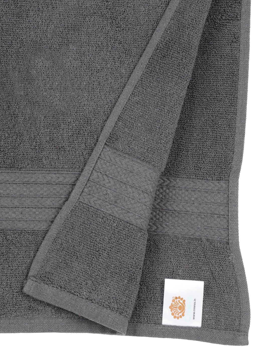 Creeva Classic Cotton Bath Towel 550 Gsm - Sleek Grey