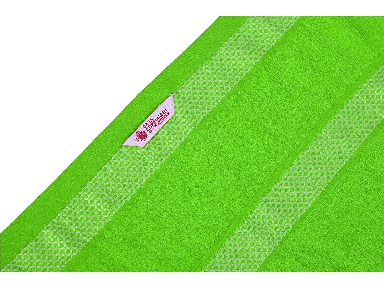 Casa Copenhagen Egyptian Cotton Zero Twist Hand Towel 400 Gsm (Lime Green) -2 Pcs