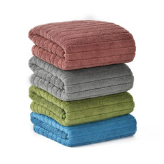 Urbanleaf Stripe Microfiber Hand Towels 340 Gsm | Gym & Workout Towels | Pack Of 4 (Multicolor 1)