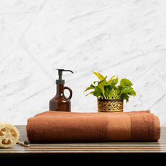 HimêYa Bamboo Bath Towel 400 Gsm | 100% Cotton Bamboo Towel For Men & Women (Leather Brown)