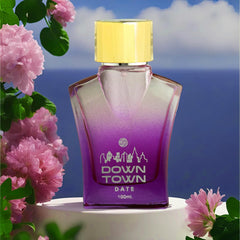 JD International Down Town Date Perfume For Men & Women - 100ml, 3.4 Fl.oz.  | Long Lasting Fragrance
