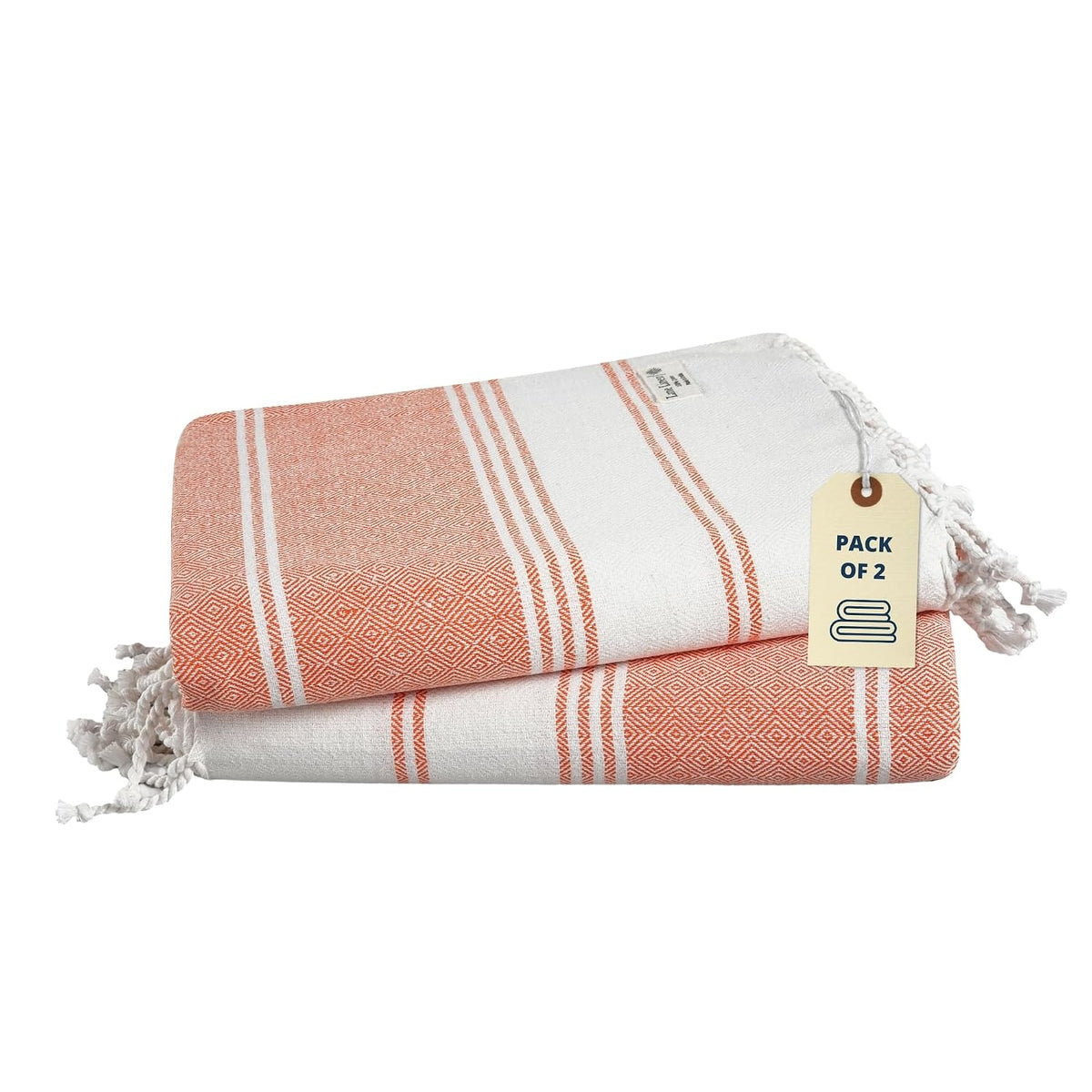 Lane Linen Turkish Beach Towel 810 Gsm | Essentials For Women Large Pool Towel, Absorbent & Quick Dry, Sand Free Beach Towel - Bird Of Paradise (2 Pack)