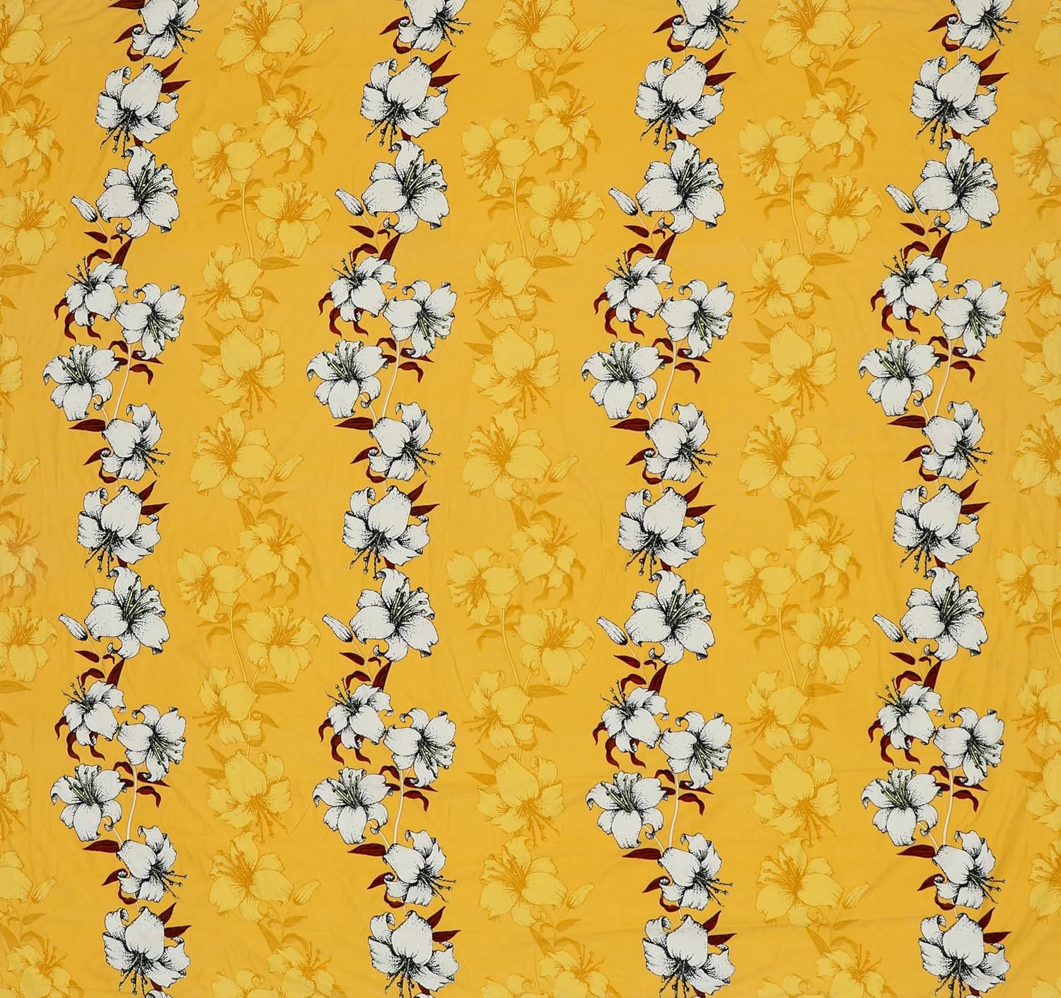 Glace Cotton Super Soft Bedsheets Single Bed Size (60 X 90 Inch) With 1 Pillow Cover | All Around Elastic Fitted Bedsheets, Yellow & White