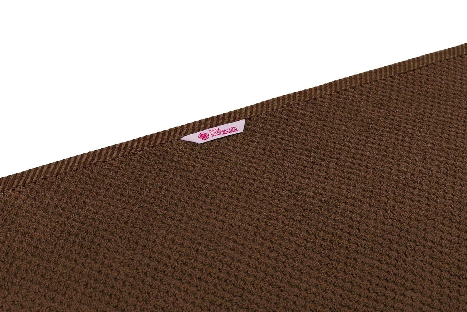 Casa Copenhagen Egyptian Cotton Popcorn 1 Pcs Large Bath Towel 500 Gsm (Brown)