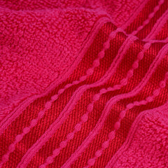 Micro Cotton Remy Basel Luxury Terry Cotton Bath Towel 550 Gsm | Super Comfortable 100% Long Staple Cotton Bath Towel (Cherry)