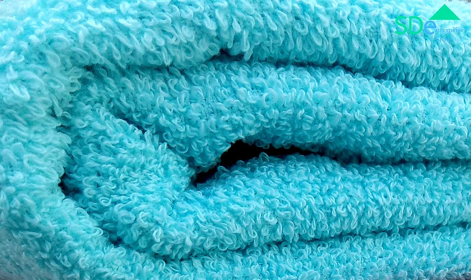 Lush Haven Decor Cotton Bath Towel 500 Gsm | Odour Free Eco-Friendly Antibacterial Super Absorbent & Ultra Supersoft Bath Towel (Sky Blue)