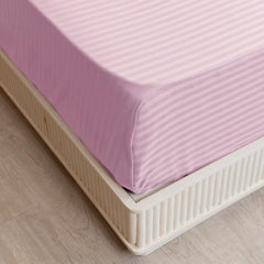 Premium Soft Cotton Bedsheets With 2 Piece Pillow Cover, Double Bed - 90 X 100 Inches, Light Pink | Wrinkle-Free & Skin-Friendly