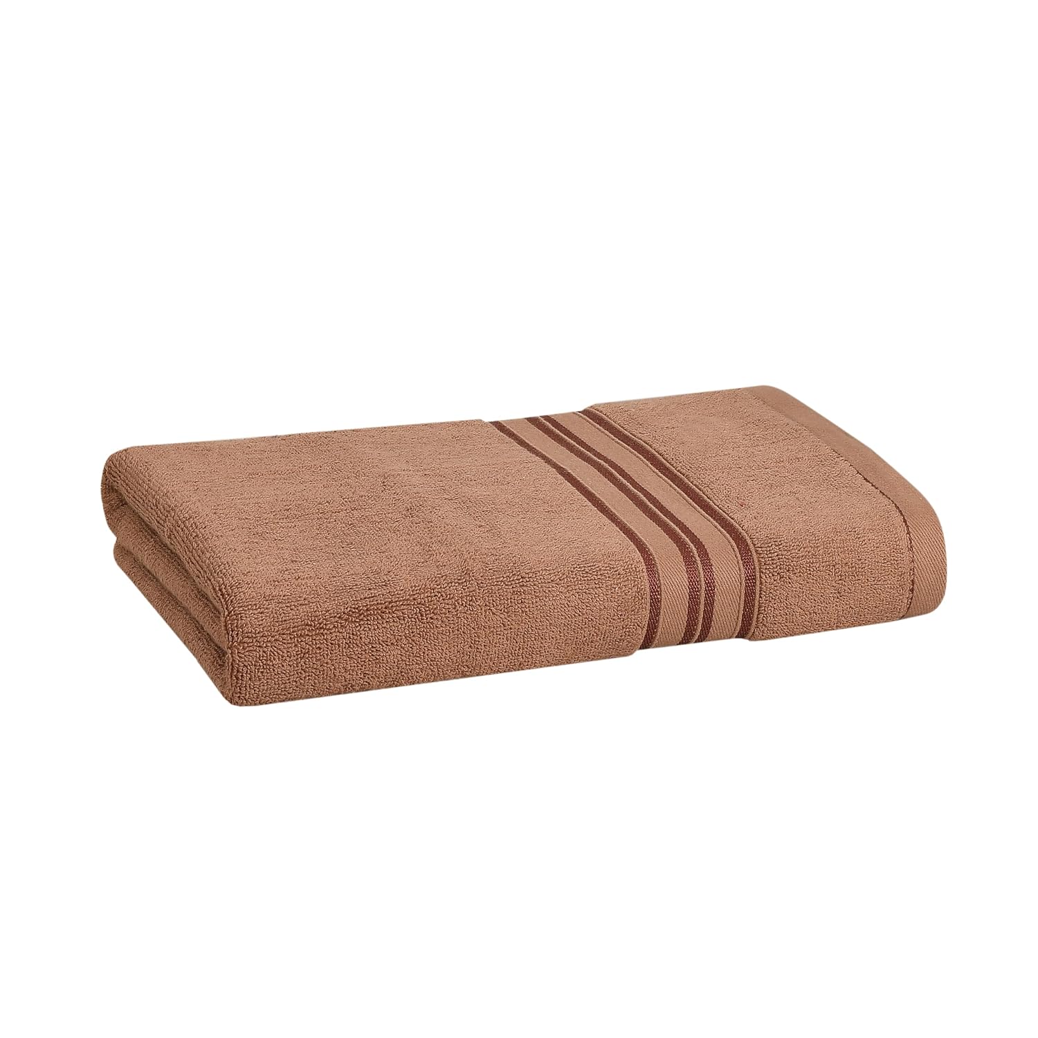 Cotton Bolls Textiles 100% Cotton Bath Towel 600 Gsm | Super Soft & Absorbent Quick-Dry Bath Towel Textured & Durable Cotton Towel (Coffee)