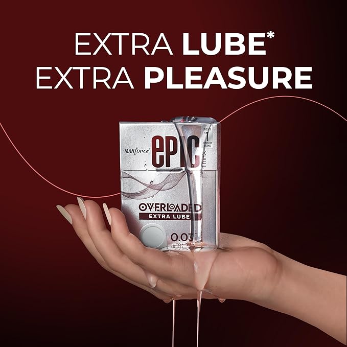 Thinx Overloaded | Ultra Thin Extra Lube Condoms With Easy Peel Pack | 3 Pcs