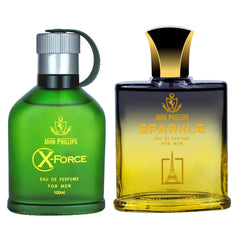 John Phillips Luxury X Force & Sparkle Eau De Perfume 100ml 3.4 Fl.oz. Each Pack Of 2 For Men