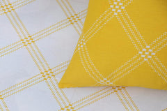 Single Bedsheet Cotton With 1 Pillow Cover - 55 X 88 Inches, White & Yellow | Lightweight, Soft & Breathable - Perfect For Gifting On Weddings Bedsheet