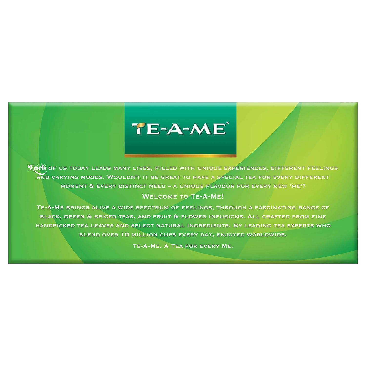 TE-A-ME Mint, Lemon & Ginger Revive Green Tea - 25 Tea Bags | Boosts Immunity & Metabolism - 100% Natural Ingredients