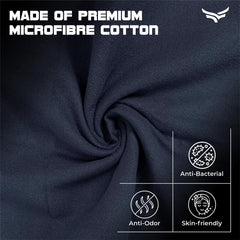 Xtrim Microfibre Towel (Medium) Bath Towel 180 Gsm | Towel For Gym, Spa, Swimming, Fabric, Quick-Dry, Extra Absorbent, Lightweight, Lint-Free, Reusable, Odour-Resistant (Navy Blue)