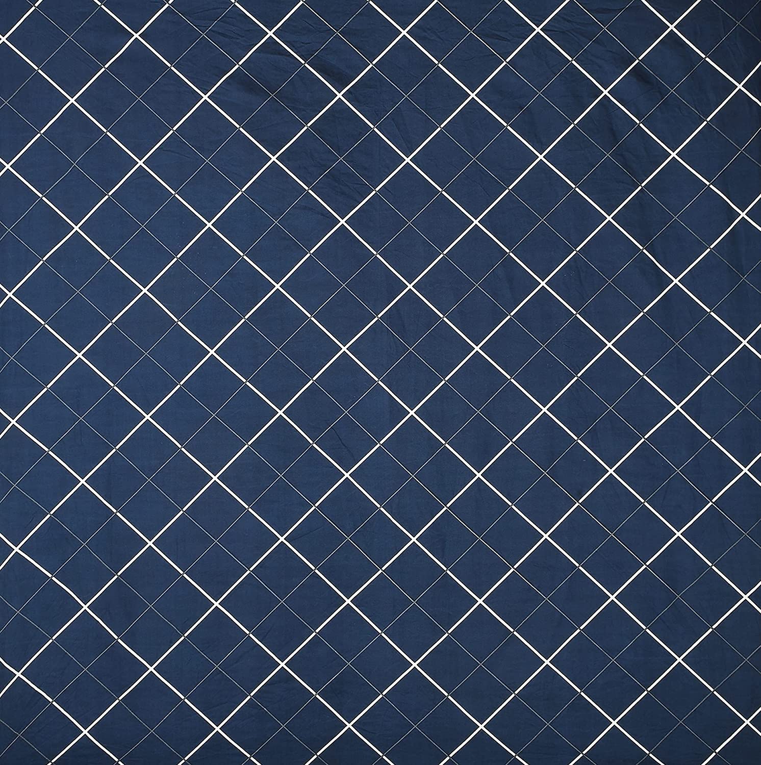 King Size Bedsheet For Double Bed With 2 Pillow Cover - 72 X 78 Inches, Navy Blue | Material Is Soft & Comfortable | All Around Elastic Fitted Bedsheet