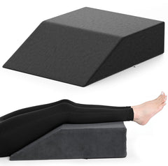 Leg Elevator Pillow, For Pain Relief, Dark Grey, Size - 24 X 18 X 6 Inch | For Leg, Hip & Knee Pain Relief | For Leg Surgery, Varicose Veins, Fracture, Phlebitis, Surgical Recovery