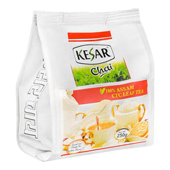 Kesar Loose Leaf Tea - 250gm, 8.8 Ounce | Special Blend Of Assam CTC & Darjeeling Leaf Tea - Medium Caffeine Chai Patti | Most Flavored Tea