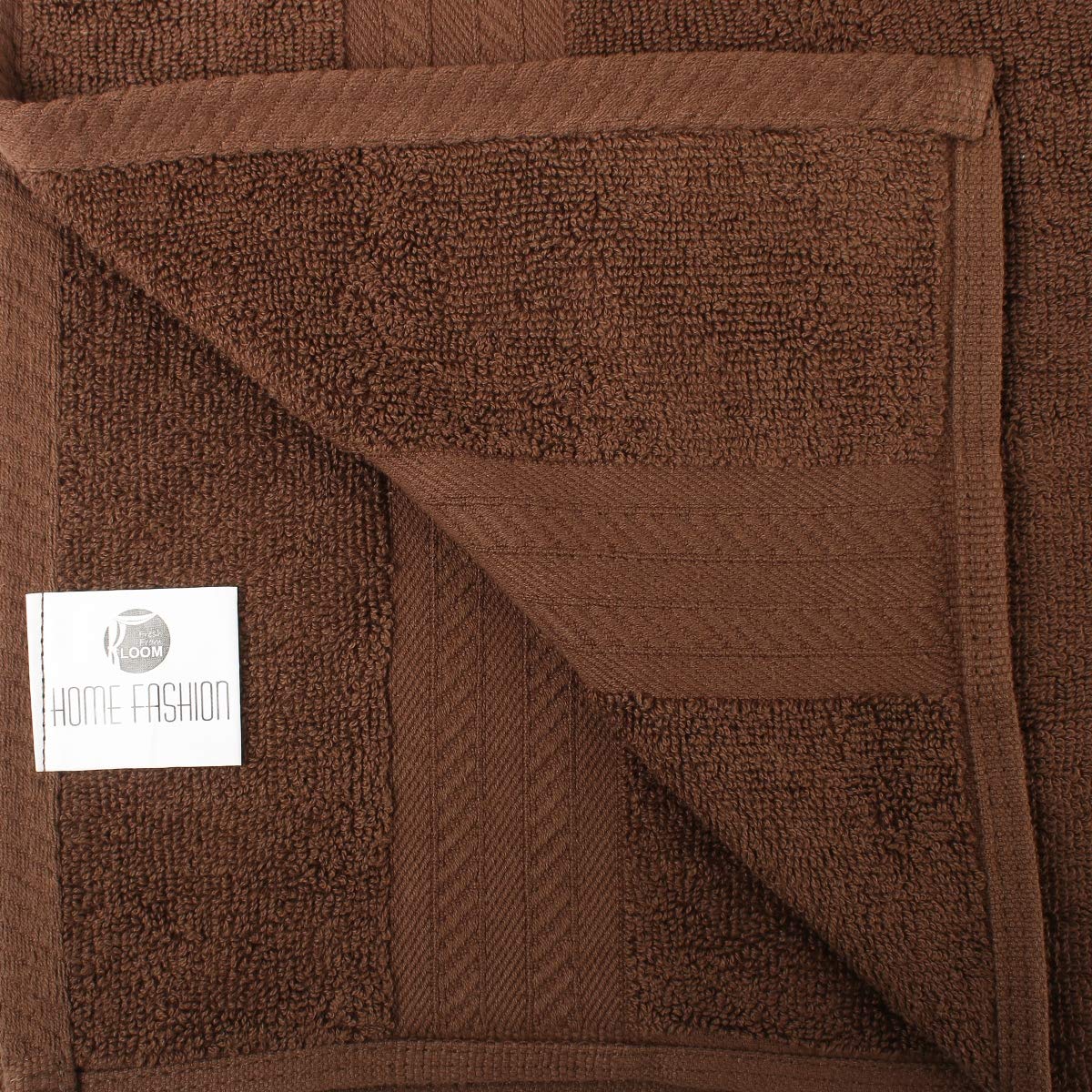 Fresh From Loom Luxury Edition Egyptian 100% Pure Cotton Bath Towel 2400 Gsm | High Water Heavy Soft Dual Stitched Bath Towel (Brown) - 4 Pcs