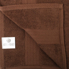 Fresh From Loom Luxury Edition Egyptian 100% Pure Cotton Bath Towel 2400 Gsm | High Water Heavy Soft Dual Stitched Bath Towel (Brown) - 4 Pcs