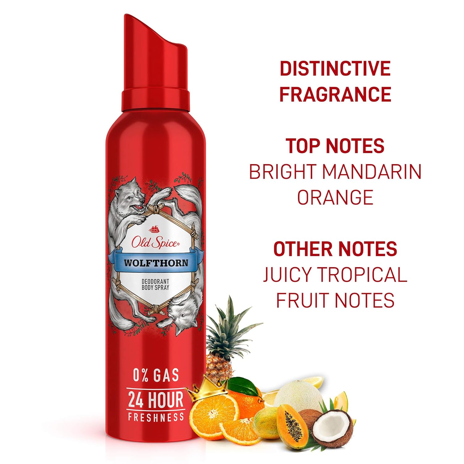 Old Spice Wolfthorn & Krakengard No Gas Deodorant Body Spray Perfume 140ml Each 4.7 Fl.oz. | For Men