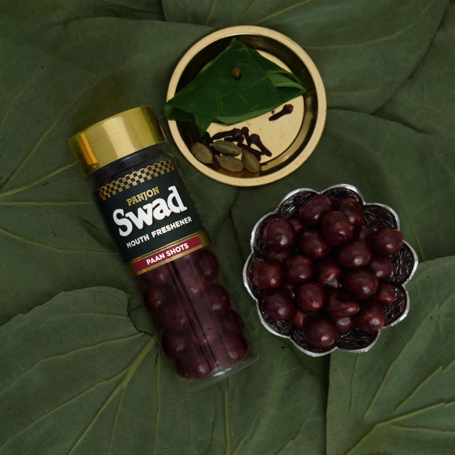 Panjon Swad Paan Shots & Meetha Amla Tasty 450gm, (225gm *2 Bottles) | After-Meal Mukhwas