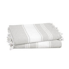 Lane Linen Extra Large Beach Towels 699 Gsm | Oversized Pre-Washed Quick Dry Sand-Free & Absorbent Pool Towels, Stylish & Lightweight For Women -Grey (2 Pack)