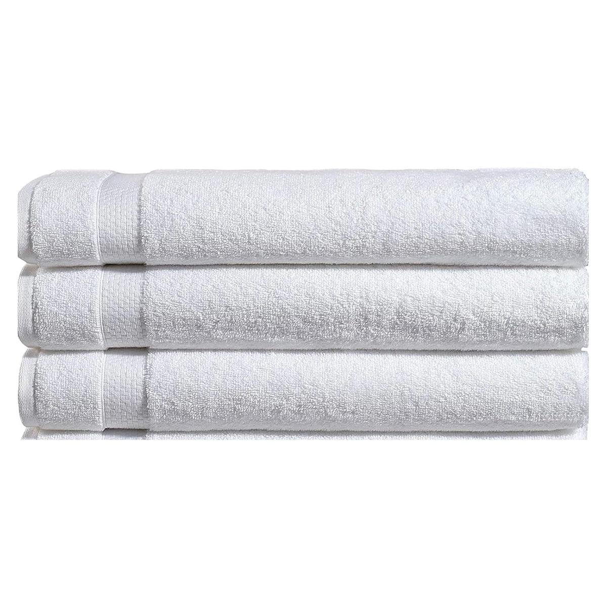 100% Cotton Bath Towel 1500 Gsm | Soft & Ultra Absorbent Quick Dry Large Size Bath Towel (White) - Set Of 3
