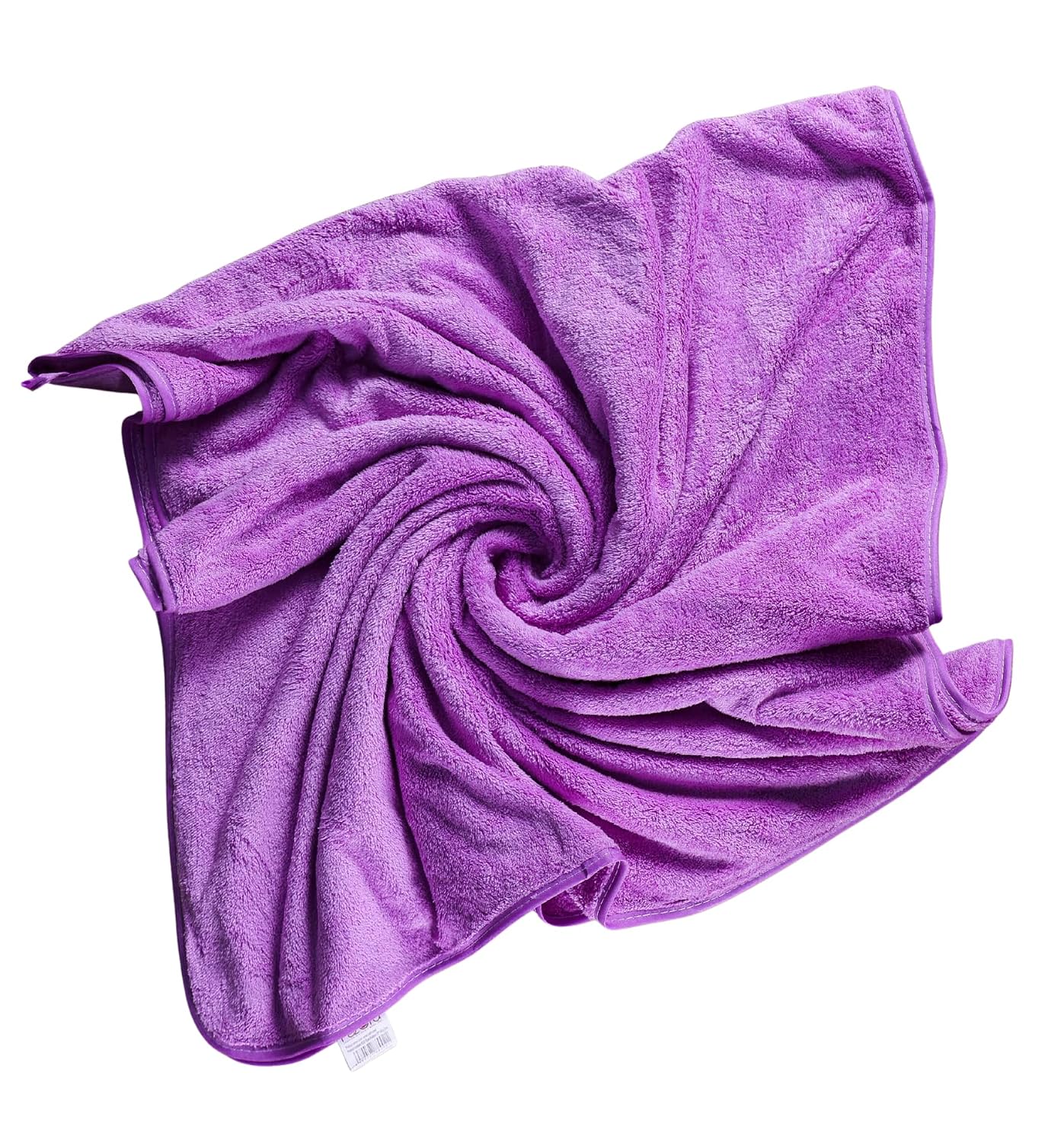 Fezora Microfiber Bath Towels 500 Gsm | Large Size Bath Towel- Super & Absorbent With Hook Quick Dry Towel For Men & Women (Purple)
