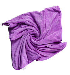 Fezora Microfiber Bath Towels 500 Gsm | Large Size Bath Towel- Super & Absorbent With Hook Quick Dry Towel For Men & Women (Purple)